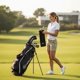 Lexus Golf Towel Tri-Fold - 1 (2)